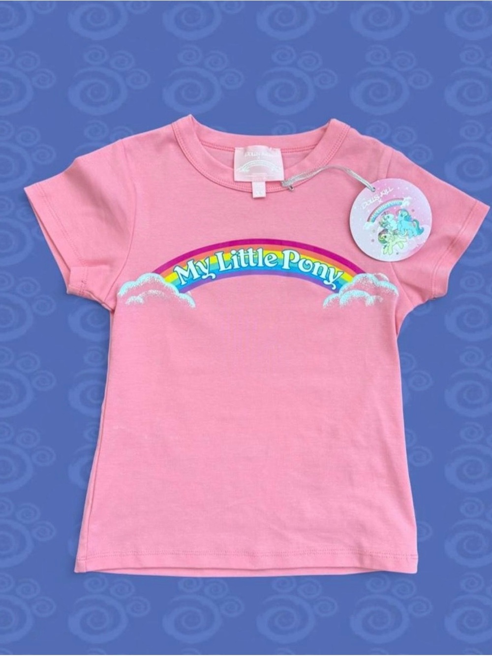 Dolls Kill × My Little Pony Pink Rainbow Logo Tee XS NWT
Official Collab